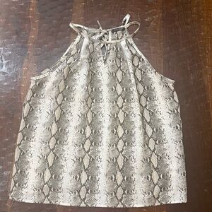 Papermoon Beige and Black Patterned Top